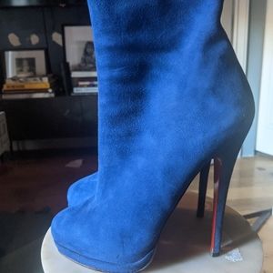 Christian Louboutin Cobalt Alti Nubuck Leather EU 40/ U 10